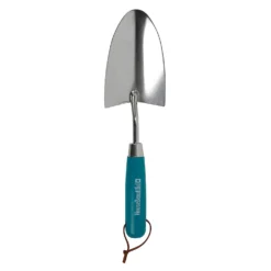House Beautiful Stainless Steel Hand Trowel With A Teal Painted Hardwood Handle
