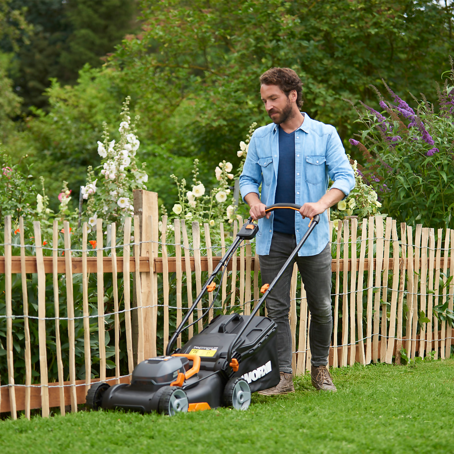 WORX 40V WG927E Cordless Lawn Mower & Trimmer Twin Pack - 34cm 2 WORX 40V WG927E Cordless Lawn Mower & Trimmer Twin Pack - 34cm - Image 2
