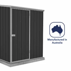 Absco 5 X 3ft Space Saver Metal Pent Shed - Dark Grey -Garden & Outdoor Store 13440829 2054929186594831
