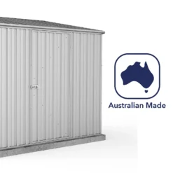 Absco 7.5 X 5ft Space Saver Metal Pent Shed - Zinc -Garden & Outdoor Store 13440831 1574929185869425
