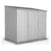 Absco 7.5 X 5ft Space Saver Metal Pent Shed - Zinc