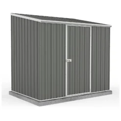Absco 7.5 X 5ft Space Saver Metal Pent Shed - Grey