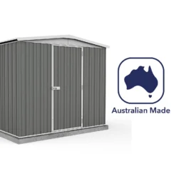 Absco 7.5 X 5ft Regent Metal Apex Shed - Grey -Garden & Outdoor Store 13440860 1634929163906572