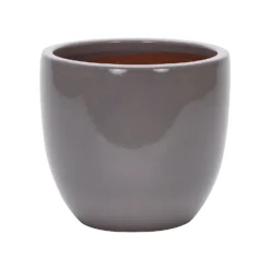 Glazed Grey Heritage Egg Pot - 26cm