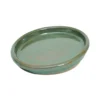 Glazed Chiswick Green Pot Saucer - 22cm