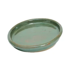 Glazed Chiswick Green Pot Saucer - 22cm