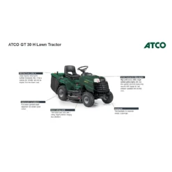 Atco 432cc GT 30H Petrol Lawn Tractor - 84cm -Garden & Outdoor Store 13486584 4334929342317106