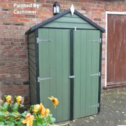 Shire 4 X 3ft Overlap Double Door Garden Tool Shed -Garden & Outdoor Store 13505223 9304926470679741
