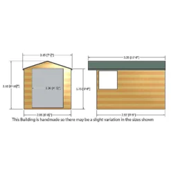 Shire 7 X 10ft Guernsey Double Door Garden Shed -Garden & Outdoor Store 13505246 2634926488290911