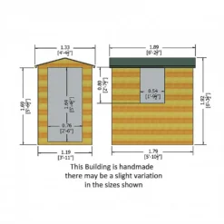 Shire 6 X 4ft Lewis Garden Shed -Garden & Outdoor Store 13505251 1804926478028316