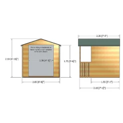Shire 7xft7 Alnwick Summerhouse - Including Installation -Garden & Outdoor Store 13505293 1004965684454818