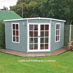 Shire 10 X 10ft Hampton Double Door Summerhouse - Including Installation -Garden & Outdoor Store 13505307 1344926475053534