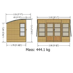 Shire 10 X 6ft Orchid Double Door Summerhouse -Garden & Outdoor Store 13505319 1244931996493924