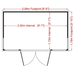 Shire 10 X 6ft Orchid Double Door Summerhouse -Garden & Outdoor Store 13505319 7964931996537301
