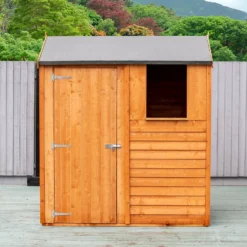 Shire 6x4ft Overlap Reverse Apex Garden Shed 18 Shire 6x4ft Overlap Reverse Apex Garden Shed -Garden & Outdoor Store 13508655 1014926473253924