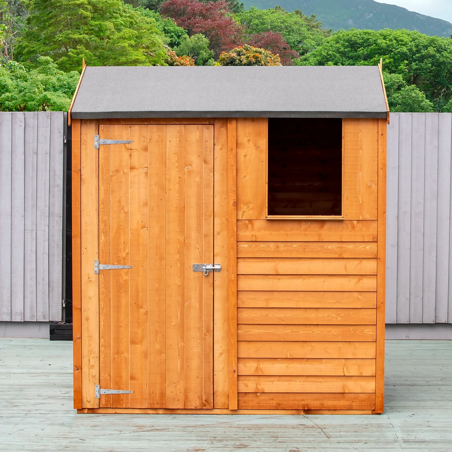 Shire 6x4ft Overlap Reverse Apex Garden Shed 9 Shire 6x4ft Overlap Reverse Apex Garden Shed - Image 9