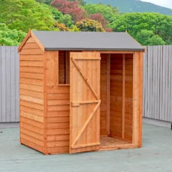 Shire 6x4ft Overlap Reverse Apex Garden Shed 16 Shire 6x4ft Overlap Reverse Apex Garden Shed -Garden & Outdoor Store 13508655 1164926473116584