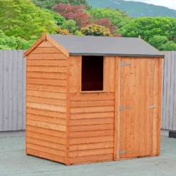 Shire 6x4ft Overlap Reverse Apex Garden Shed 12 Shire 6x4ft Overlap Reverse Apex Garden Shed -Garden & Outdoor Store 13508655 1234926472841925