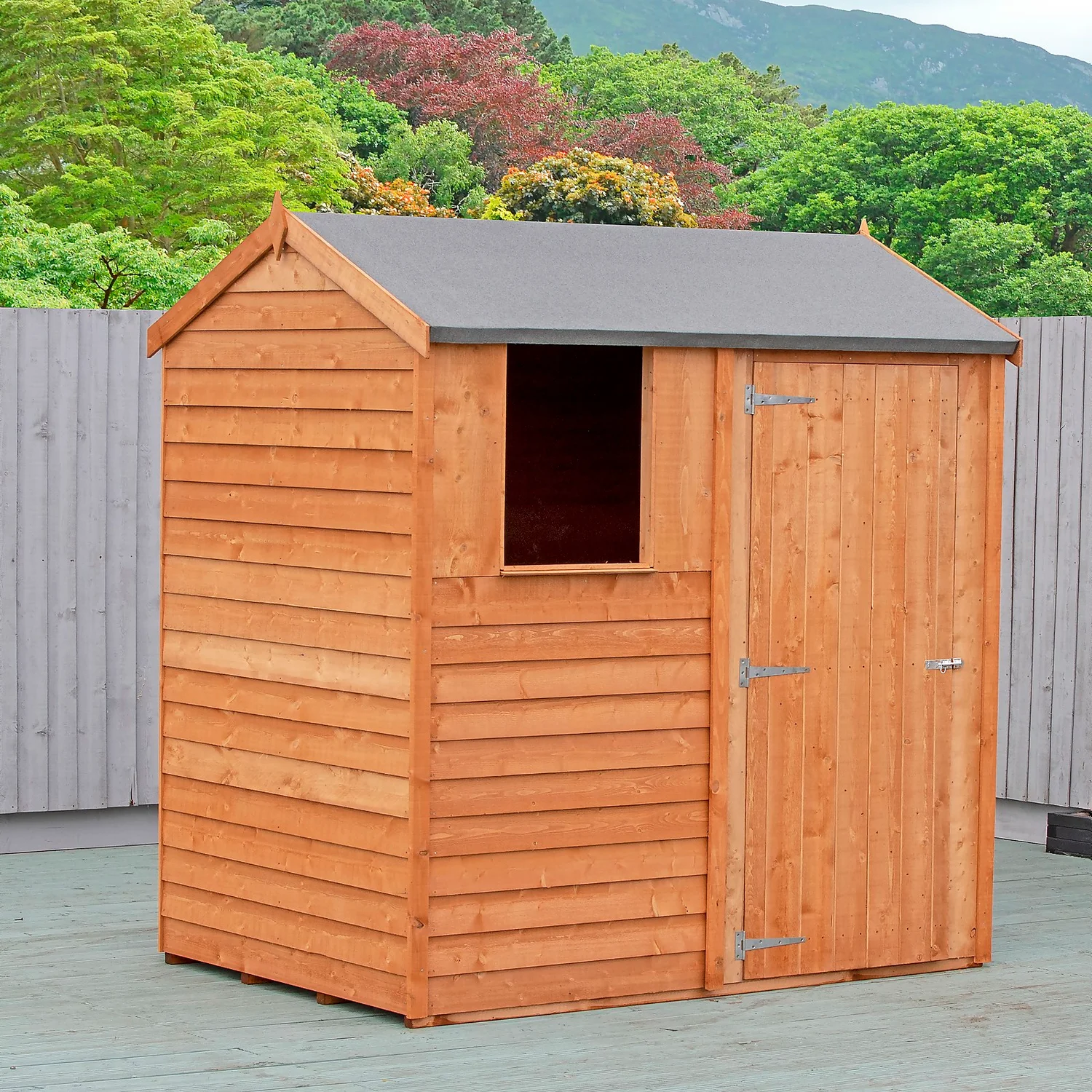 Shire 6x4ft Overlap Reverse Apex Garden Shed 3 Shire 6x4ft Overlap Reverse Apex Garden Shed - Image 3