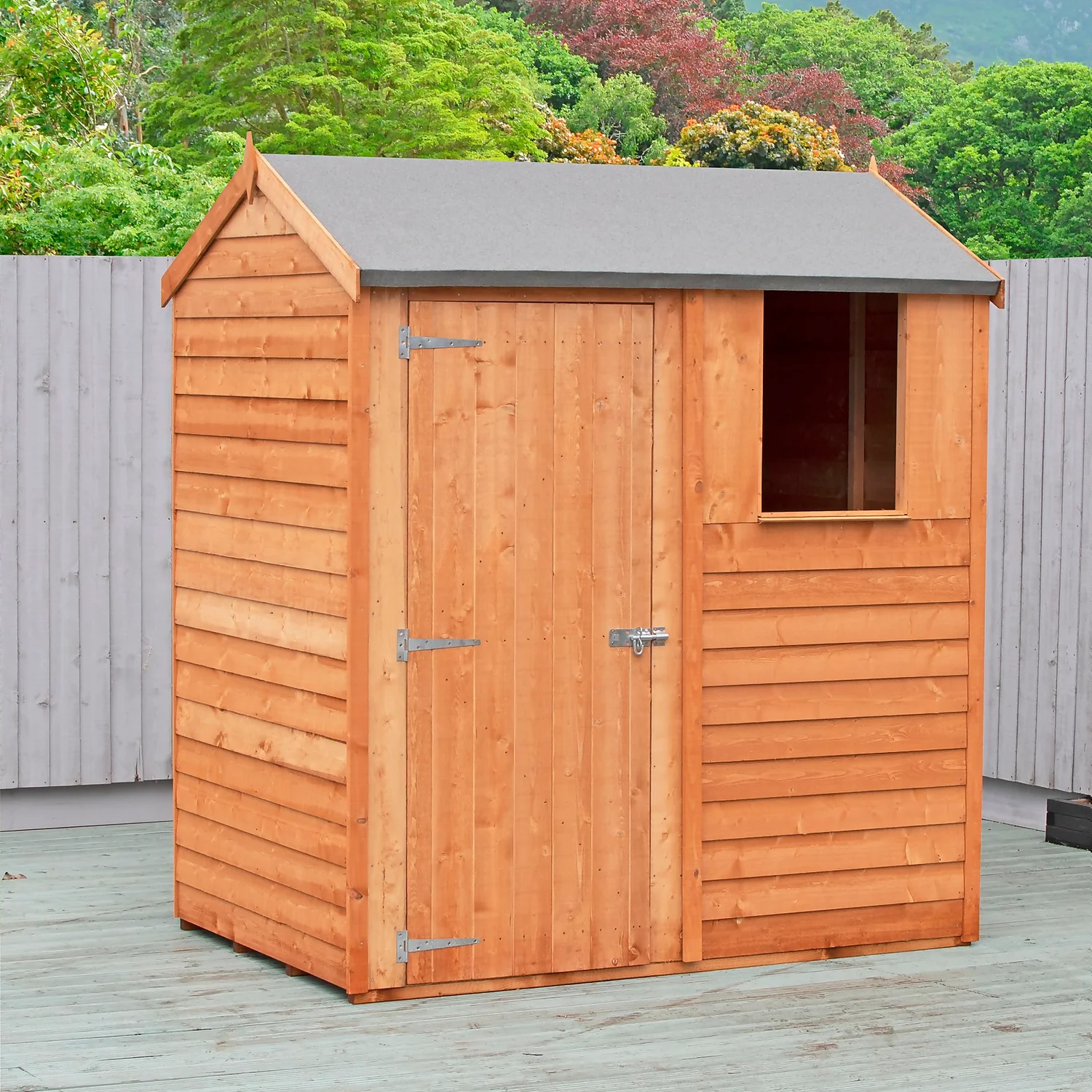 Shire 6x4ft Overlap Reverse Apex Garden Shed 6 Shire 6x4ft Overlap Reverse Apex Garden Shed - Image 6