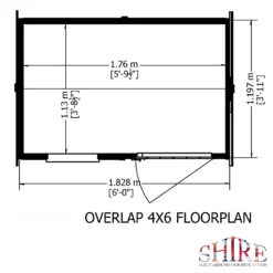 Shire 6x4ft Overlap Reverse Apex Garden Shed 14 Shire 6x4ft Overlap Reverse Apex Garden Shed -Garden & Outdoor Store 13508655 2244926472962588