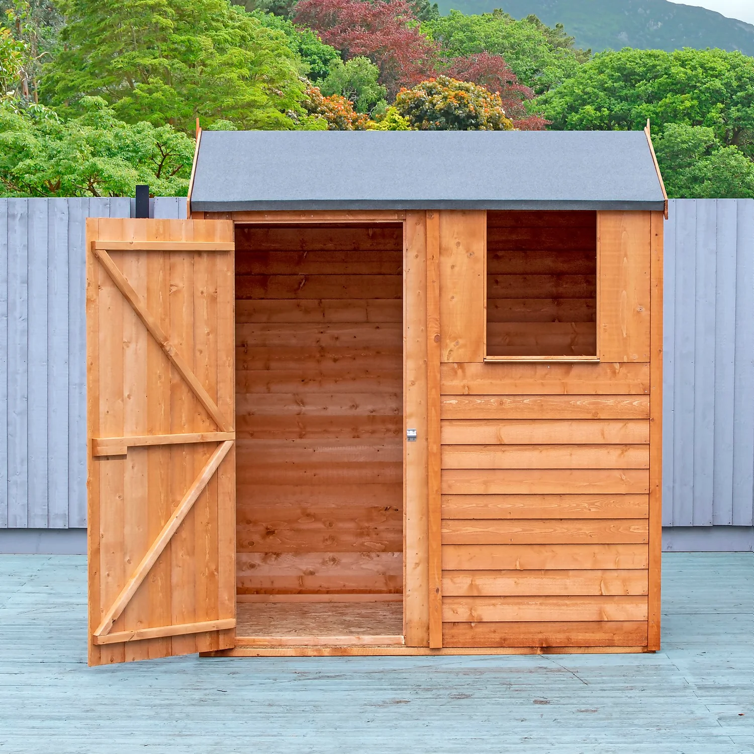 Shire 6x4ft Overlap Reverse Apex Garden Shed 8 Shire 6x4ft Overlap Reverse Apex Garden Shed - Image 8
