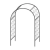 Agriframes Round Garden Arch - (H)2.3 X (W)1.5 X (D)0.45 M - Black