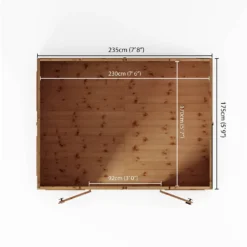 Country Living Premium Hatton 6ft X 8ft Contemporary Summerhouse Painted + Installation - Aurora Green -Garden & Outdoor Store 13554915 1784949332214091