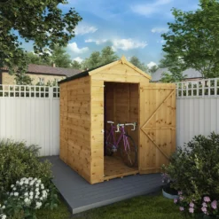 Mercia 6ft X 4ft Premium Windowless Shiplap Apex Shed - Including Installation -Garden & Outdoor Store 13555767 1414937164559109