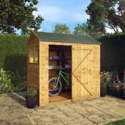 Mercia 7ft X 5ft Premium Shiplap Reverse Apex Shed - Including Installation -Garden & Outdoor Store 13555772 3854949335755837