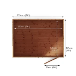 Mercia 8ft X 6ft Premium Shiplap Reverse Apex Shed - Including Installation -Garden & Outdoor Store 13555782 1774949334746010