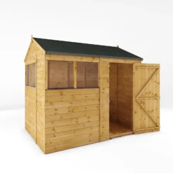 Mercia 8ft X 6ft Premium Shiplap Reverse Apex Shed - Including Installation -Garden & Outdoor Store 13555782 2124949334944226