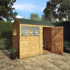 Mercia 8ft X 6ft Premium Shiplap Reverse Apex Shed - Including Installation -Garden & Outdoor Store 13555782 9644949334828942