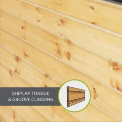 Mercia 8ft X 6ft Premium Shiplap Pent Shed - Including Installation -Garden & Outdoor Store 13555796 1864949337903483
