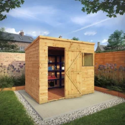 Mercia 8ft X 6ft Premium Shiplap Pent Shed - Including Installation -Garden & Outdoor Store 13555796 1944949338235289