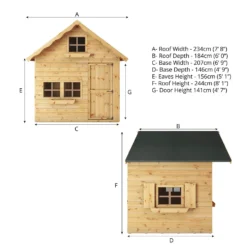 Mercia 7ft X 5ft Swiss Cottage Double Storey Playhouse 16 Mercia 7ft X 5ft Swiss Cottage Double Storey Playhouse -Garden & Outdoor Store 13555823 5884949333819589