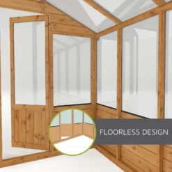 Mercia Wooden Greenhouse - 8x6ft -Garden & Outdoor Store 13626876 1925028839973051