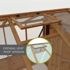 Mercia Wooden Greenhouse - 8x6ft -Garden & Outdoor Store 13626876 5035028840006456