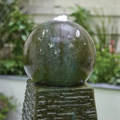 Stylish Fountain Obelisk Falls Water Feature With LEDs -Garden & Outdoor Store 13846044 1064962027900555