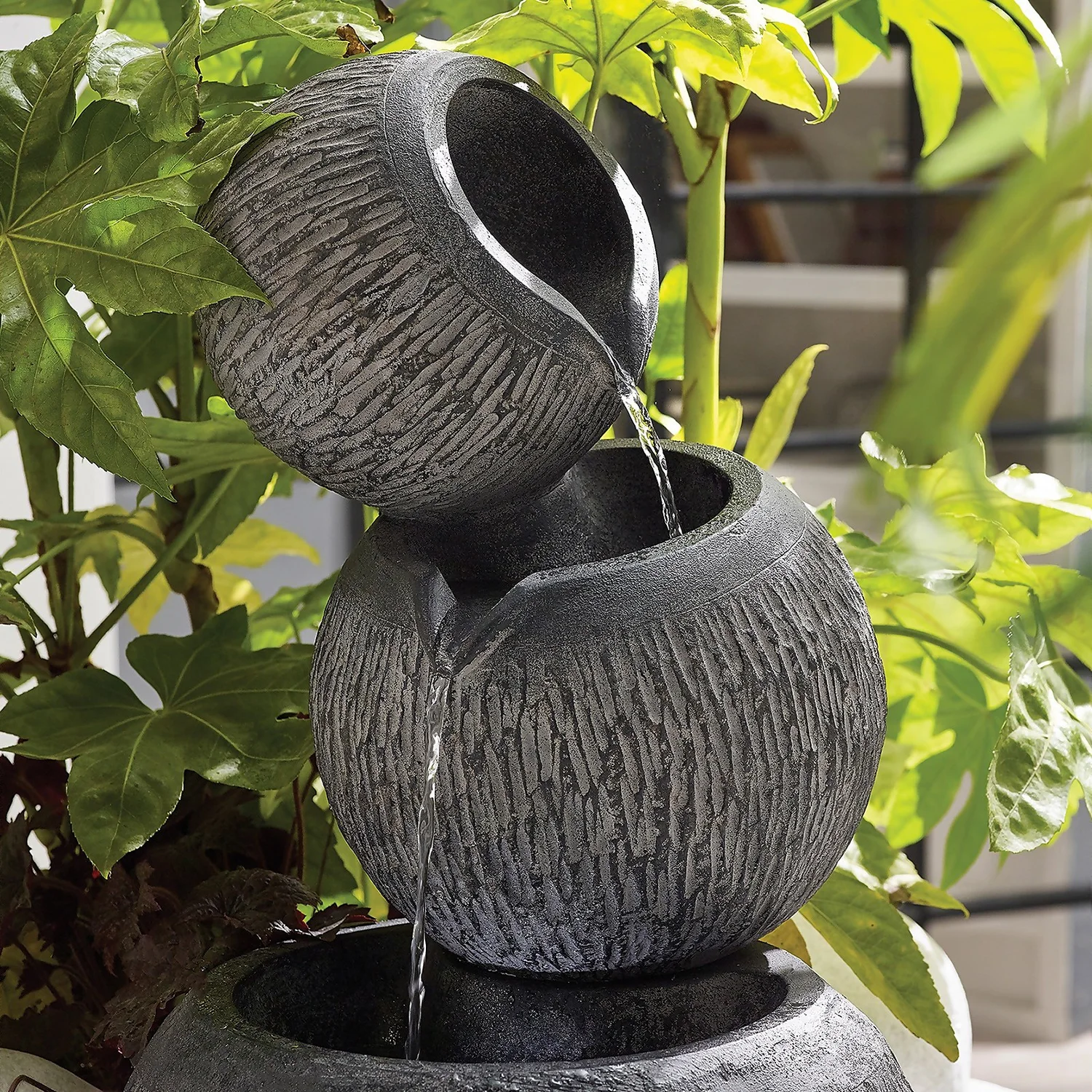 Stylish Fountain Illusion Falls Water Feature With LEDs 4 Stylish Fountain Illusion Falls Water Feature With LEDs - Image 4