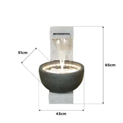 Stylish Fountain Solitary Pour Water Feature With LEDs 7 Stylish Fountain Solitary Pour Water Feature With LEDs -Garden & Outdoor Store 13846046 1294978880968719