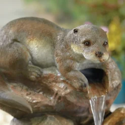 Stylish Fountain Otter Pools Water Feature With LEDs -Garden & Outdoor Store 13846071 1494962028210242