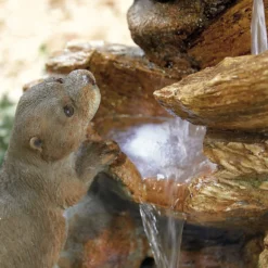 Stylish Fountain Otter Pools Water Feature With LEDs -Garden & Outdoor Store 13846071 4324962028308486