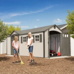 Lifetime 17.5 X 8ft Dual Entry Outdoor Storage Shed - Installation Included -Garden & Outdoor Store 13911315 1404978027978446