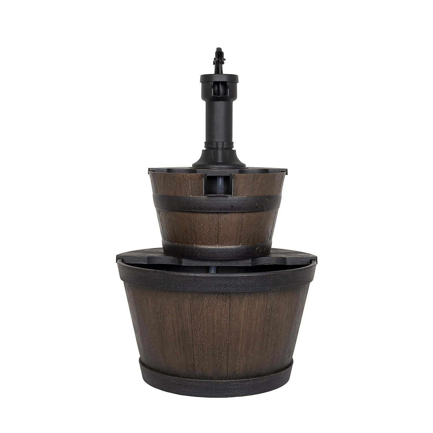 Stylish Fountain Whiskey Barrels Garden Water Feature 10 Stylish Fountain Whiskey Barrels Garden Water Feature - Image 10