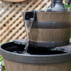 Stylish Fountain Whiskey Barrels Garden Water Feature 13 Stylish Fountain Whiskey Barrels Garden Water Feature -Garden & Outdoor Store 13944159 4575005844861163
