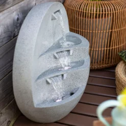 Stylish Fountain Kyoto Falls Garden Water Feature With LEDs 13 Stylish Fountain Kyoto Falls Garden Water Feature With LEDs -Garden & Outdoor Store 13947170 1125005844954733