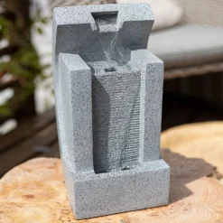 Stylish Fountain Kiso Column Garden Water Feature With LEDs -Garden & Outdoor Store 13947172 1325005844798628