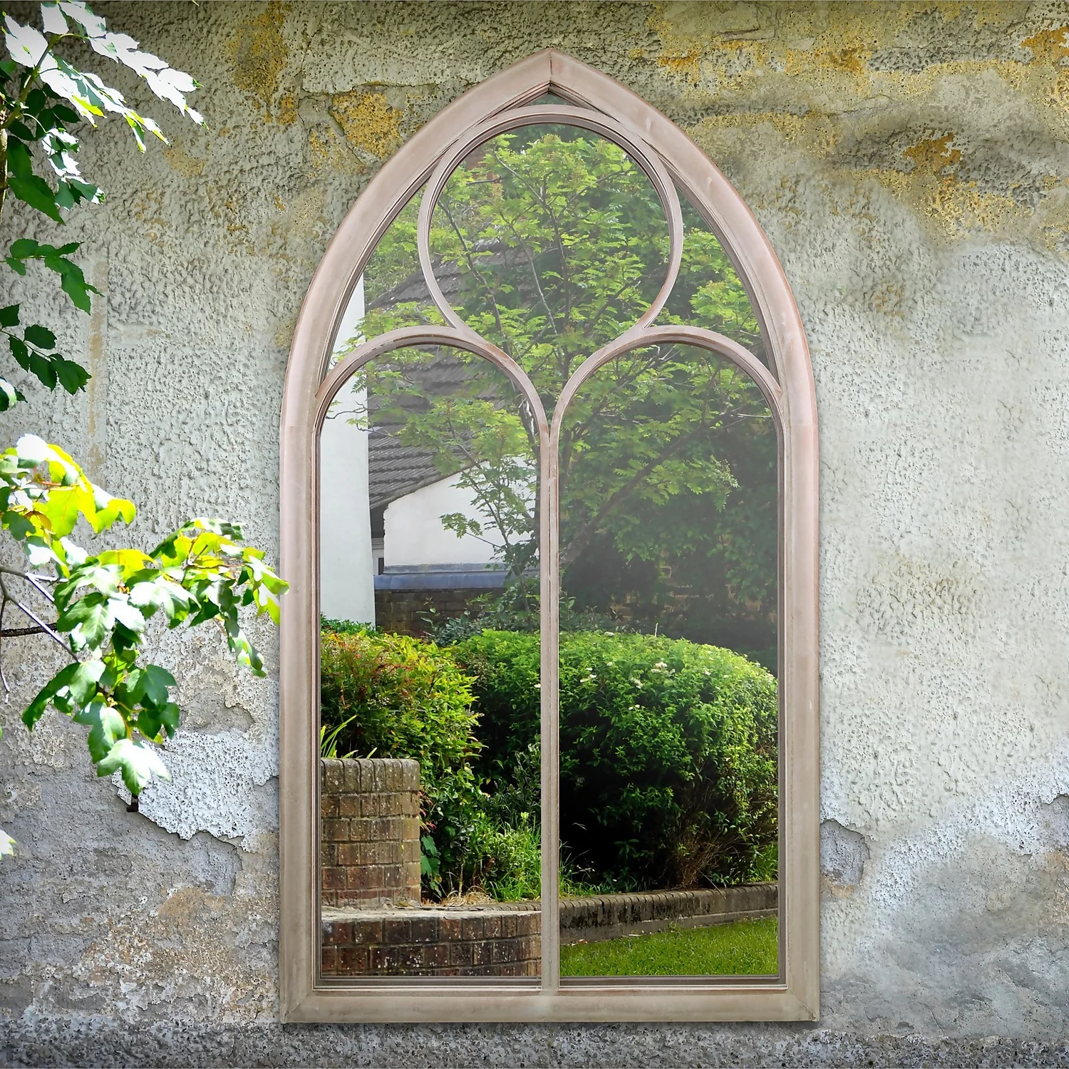 MirrorOutlet Somerley Chapel Arch Large Garden Mirror - 150x81cm 2 MirrorOutlet Somerley Chapel Arch Large Garden Mirror - 150x81cm - Image 2