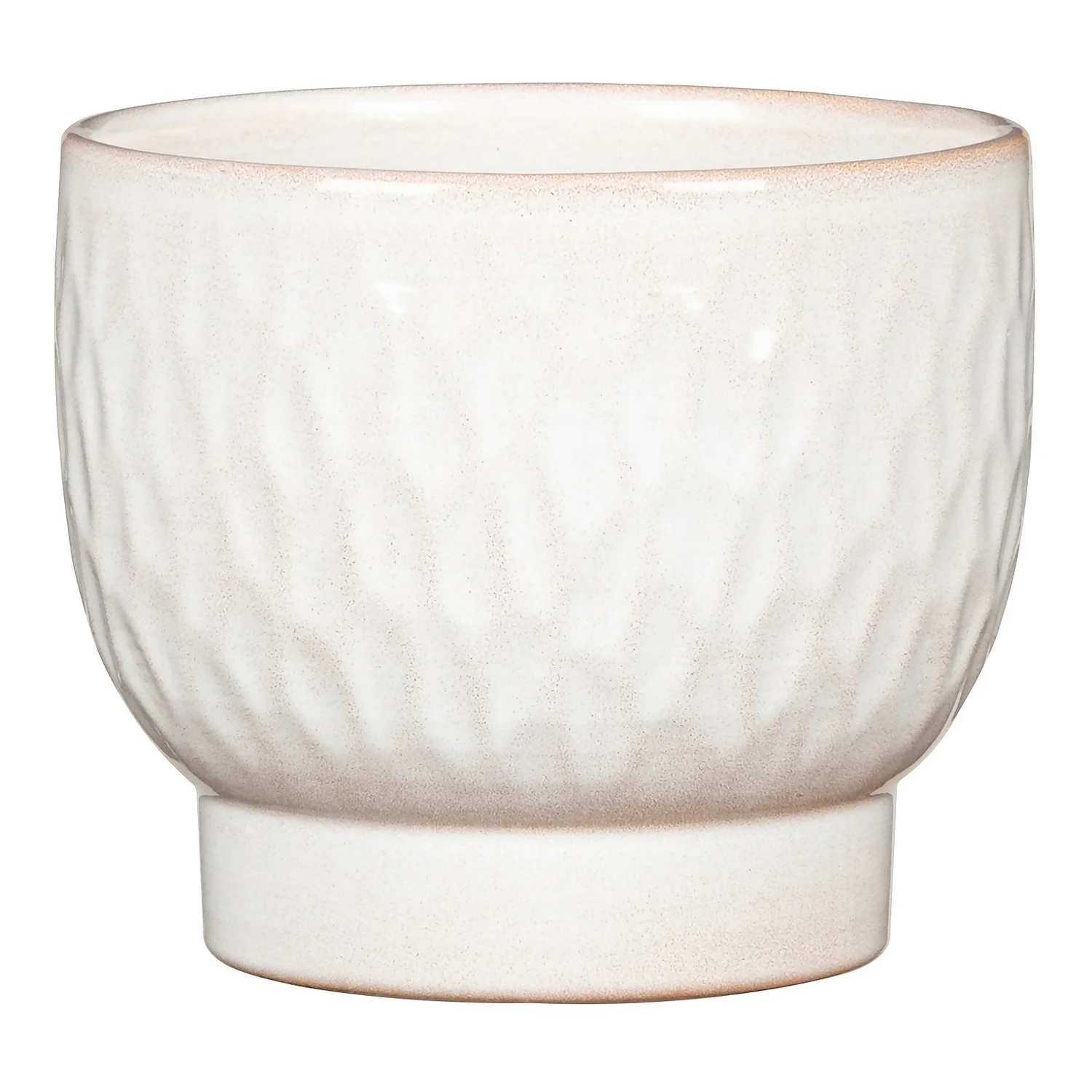 Scheurich Opale Hammered White Indoor Pot - 11cm 1 Scheurich Opale Hammered White Indoor Pot - 11cm